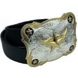 Hebilla de cinturón de vaquero Vaquera Rodeo Star Western Hebillas Cinturones