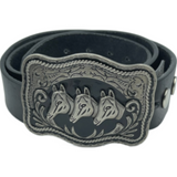 Western Horses Equestrian Ranch Cowboy Cowgirl Boucles de Ceinture Boucle Ceinture
