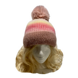 Pom Pom Ball Knit Crochet Baggy Bobble Hat Beanie Ski Cap Hiver