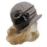 Women's Vintage Gatsby Style Wool Bucket Cloche Beanies Beret Winter Hats