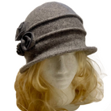 Women's Vintage Gatsby Style Wool Bucket Cloche Beanies Beret Winter Hats