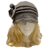 Women's Vintage Gatsby Style Wool Bucket Cloche Beanies Beret Winter Hats
