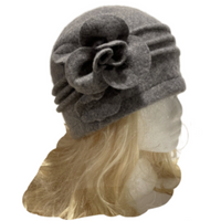 Bonnets Cloche en laine Style Gatsby Vintage pour femmes, béret d'hiver