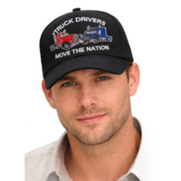 Les nouveaux chauffeurs de camion déplacent la nation casquette de baseball brodée chapeau noir
