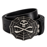 Hebilla de cinturón Jolly Roger Skull Flag Spider Web Crossbones Cinturones y hebillas