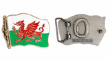 Boucle de ceinture drapeau du pays de Galles Y Ddraig Goch gallois le Dragon rouge