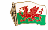 Boucle de ceinture drapeau du pays de Galles Y Ddraig Goch gallois le Dragon rouge