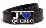 J'aime Quebec I Love Heart Fleur De Lys Belt Buckle Belts Buckles