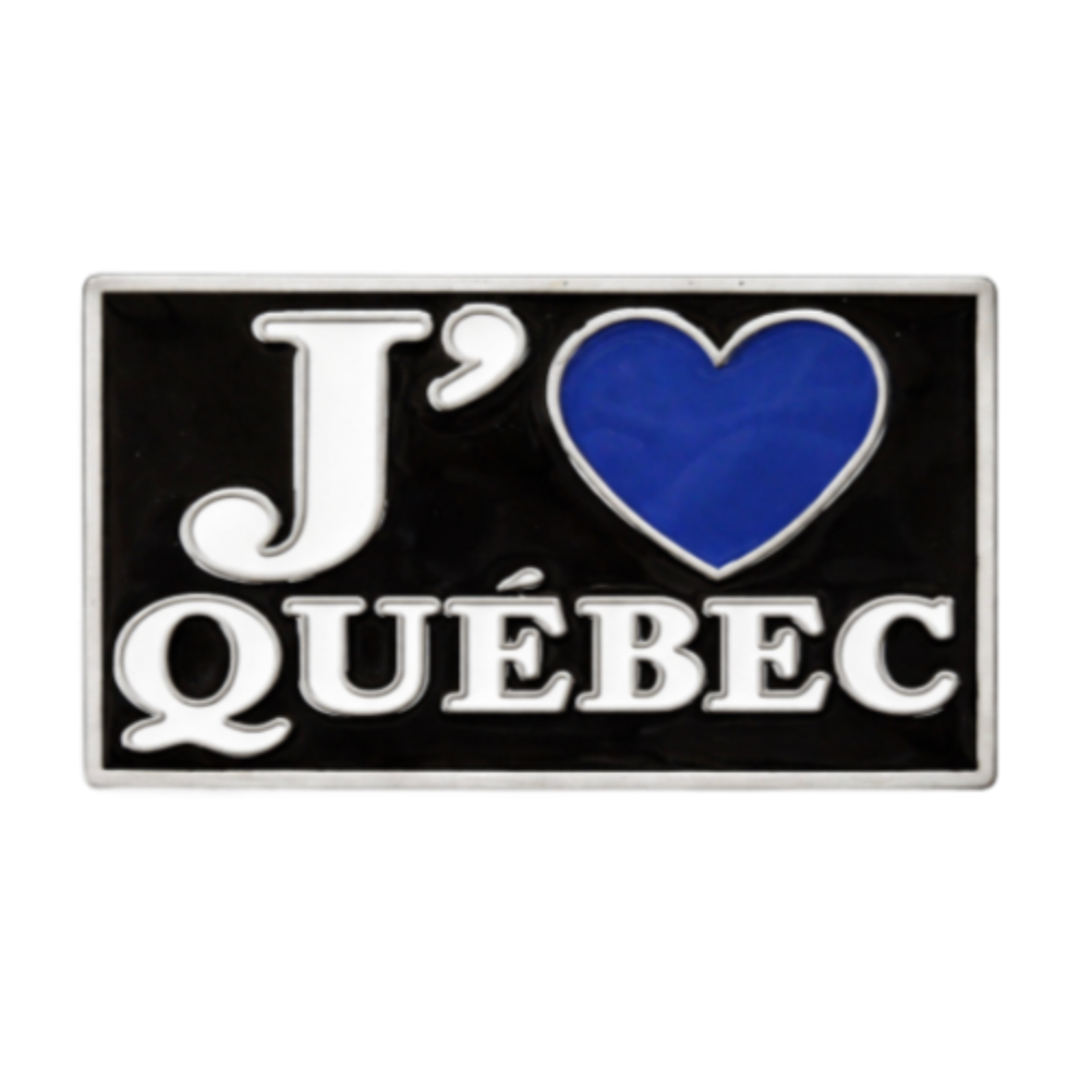 J'aime Quebec I Love Heart Fleur De Lys Belt Buckle Belts Buckles