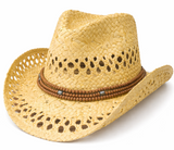 Sombrero de verano para exteriores para mujer, estilo vaquero occidental, transpirable