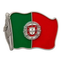 Hebilla de cinturón con bandera de Portugal Oporto Lisboa Hebillas portuguesas