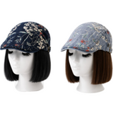 Unisex Denim Newsboy Floral Print Summer Cabbie Women's Hat