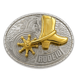 Boucle de ceinture cool Western Cowboy Boot Rodeo Spinning Spur