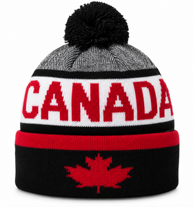 Pom Pom Beanie Hat Canada Chapeaux d'hiver canadiens Feuille d'érable rouge tricoté