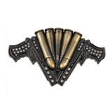 Gun Belt Buckle Handgun Culture Fashion Bullets Rhinestone Guns Belts Buckles