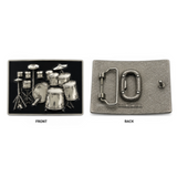 Belt Buckle Drum Set Drums Drummer Rock Music instrument Band Drumset Buckles