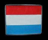 Luxembourg Flag Belt Buckle Boucle De Ceinture Drapeau