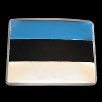 Estonia Eesti Tartu Narva Estonian Flag Belt Buckle