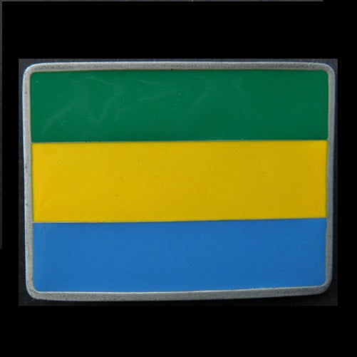 Gabon Flag Belt Buckles Gabonaise Drapeau Boucle Ceinture