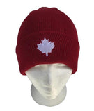 Beanie Hat Canada Canadian Flag Red Maple Leaf Ski Hats Chapeau - Buckles.Biz