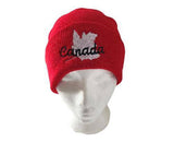 Beanie Hat Ski Toque Hats Canada Canadian Flag Red Maple Leaf - Buckles.Biz