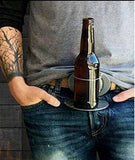 Belt Buckle Beer Bottle Holder USA Merica American Flag Beverage Holders Buckles - Buckles.Biz