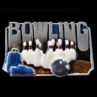 Belt Buckle Bowling Ball Pins Alley Players Game Shoes Sports Bags Players Buckles - Buckles.Biz
