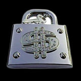 Belt Buckle Dollar Sign Key Lock Safe Box Money Symbol Buckles & Belts - Buckles.Biz
