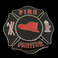 Belt Buckle Fireman Firefighter Firemen Fire Red Helmet Dept. Buckle Belts - Buckles.Biz