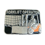 Belt Buckle Forklifts Operators Machine Warehouse Forklift Work Profession Buckles - Buckles.Biz