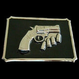 Belt Buckle Gun Culture Fashion Revolver Bullets Handguns Guns Buckles Belts - Buckles.Biz