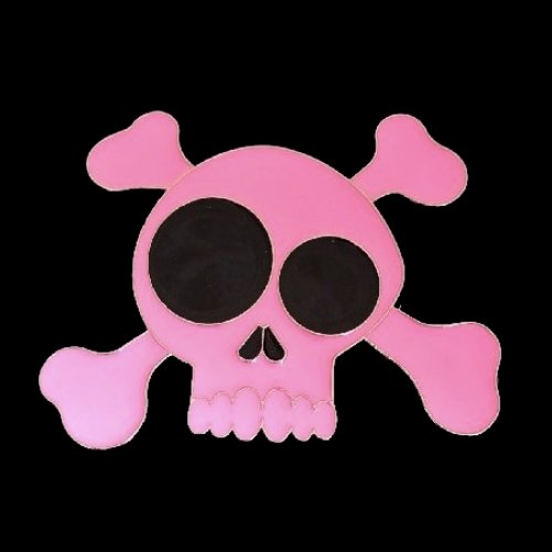 Belt Buckle Skull Halloween Party Pirate Costume Crossbones Pink Skulls Buckles - Buckles.Biz