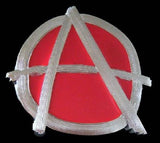 Belt Buckles Anarchy A Letter Anarchism Symbol Sign Anarchists Belts Buckles - Buckles.Biz