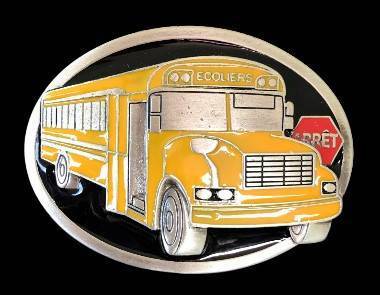 Boucle De Ceinture Chauffeur Autobus D'Ecole French School Bus Driver Belts Buckles - Buckles.Biz