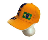 Brazil Brasil Brazilian Brasilian Flag Soccer Baseball Hat Cap Caps - Buckles.Biz