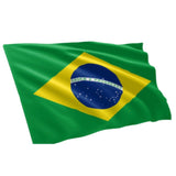 Brazil Brasil Brazilian National Pole Waving Flag Soccer - Buckles.Biz