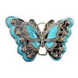 Butterfly Belt Buckle Butterflies Woman Fashion Rhinestone Buckles Belts - Buckles.Biz