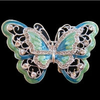 Butterfly Belt Buckle Rhinestones Butterflies Women's Fashion Buckles Belts - Buckles.Biz