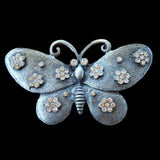 Butterfly Insect Hippie Era Rhinestone Vintage Belt Buckle Buckles - Buckles.Biz
