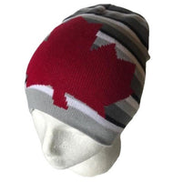 Canada Canadian Flag Red Maple Leaf Beanie Hat Ski Hats Tuque Toque - Buckles.Biz