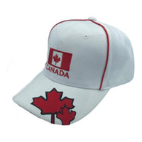 Canada Canadian Maple Leaf Embroidered Baseball Cap Hats - Cool Belt Buckles Shop - Buckles.Biz
