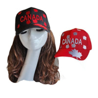 Canada Mapleleaf Canadian Embroidered Unisex Baseball Cap Hat - Buckles.Biz