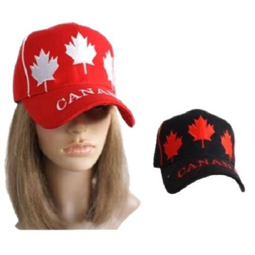 Canadian Flag Hat Baseball Cap Maple Leaves Leaf Casquette - Buckles.Biz
