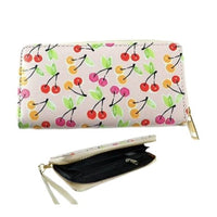 Cherry Cherries Fashion Women's Zipper Clutch Wristlet Wallet - Buckles.Biz
