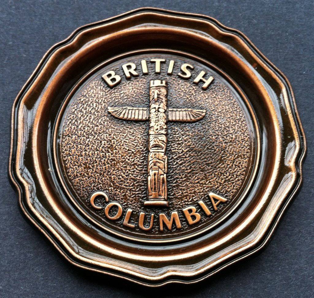 Coasters Bar Drinks British Columbia Metal Coasters Souvenir (SET OF 4) - Buckles.Biz