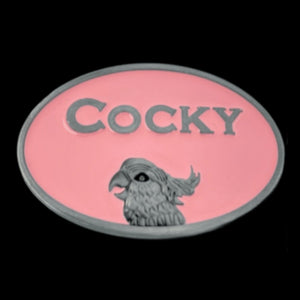 Cocky Fashion Metal Belt Buckle Pink Cool - Buckles.Biz