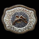 Cowboy Hat Belt Buckle Gun Cowboys Cowgirls Rodeo Western Colt Buckles Belts - Buckles.Biz