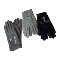 Dragonfly Gloves Women Winter Fashion Gloves - Buckles.Biz