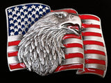 Eagle American Flag Belt BuckleUSA United States Old Glory Buckles Belts - Buckles.Biz