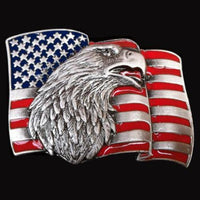 Eagle American Flag Belt BuckleUSA United States Old Glory Buckles Belts